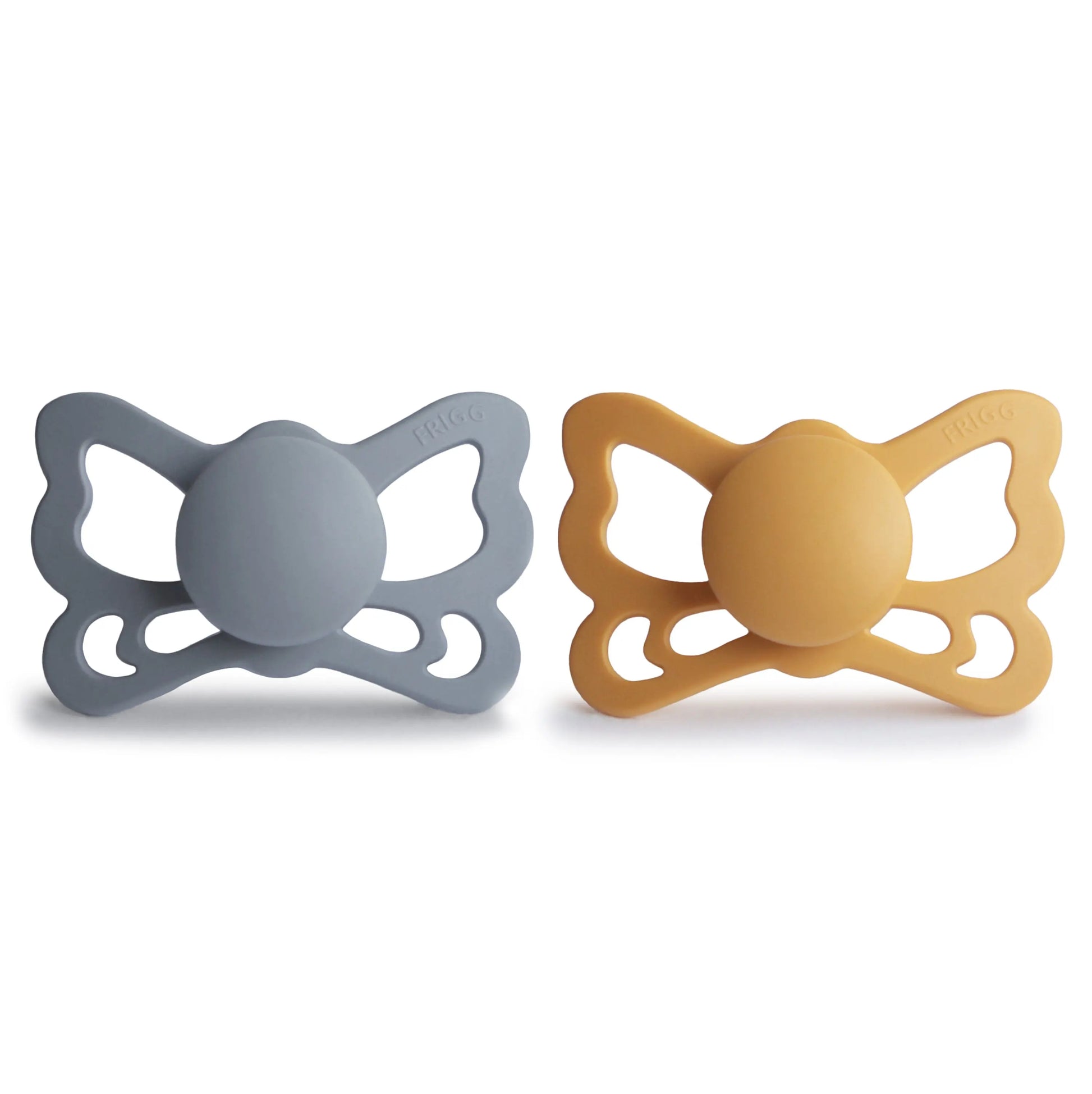 Frigg Butterfly Anatomical Silicone Pacifier 2 Pack 6 to 18 Months Mushie