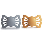 Mushie Frigg Lucky Symmetrical Silicone Pacifier 2 Pack for 6 to 18 Months - Baby & Toddler > Baby Health > Pacifiers & Teethers SILICONE FRIGG PACIFIERS