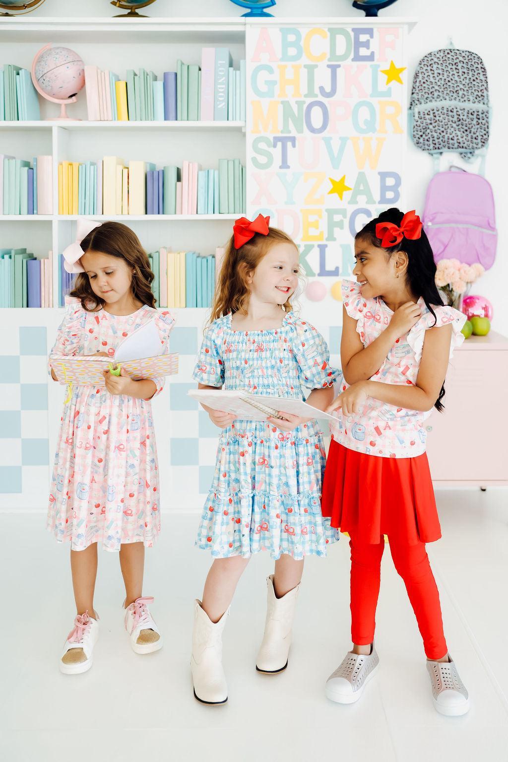 Honor Roll Smocked Ruffle Dress by Mila & Rose ® at Everetts Place