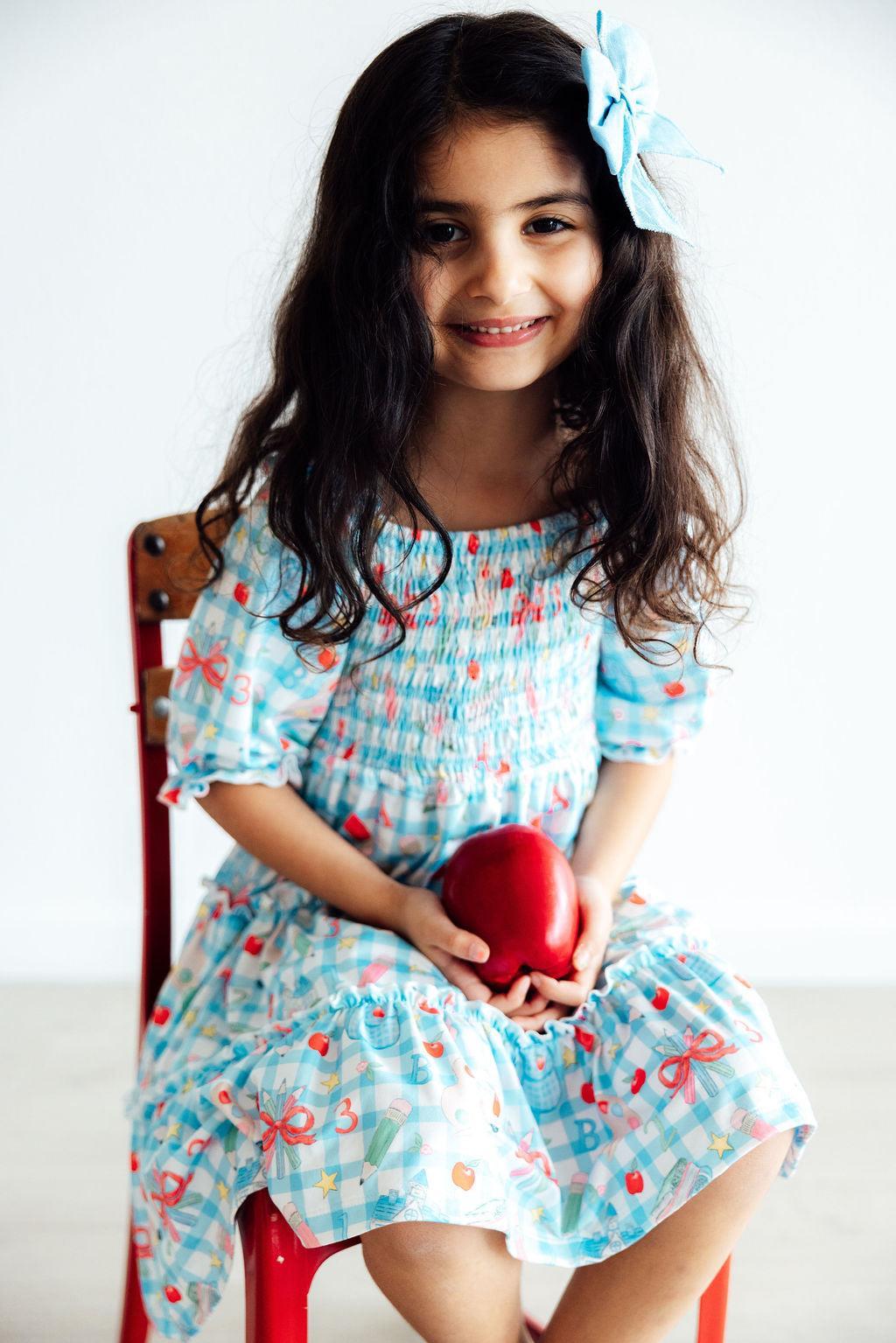 Honor Roll Smocked Ruffle Dress by Mila & Rose ® at Everetts Place