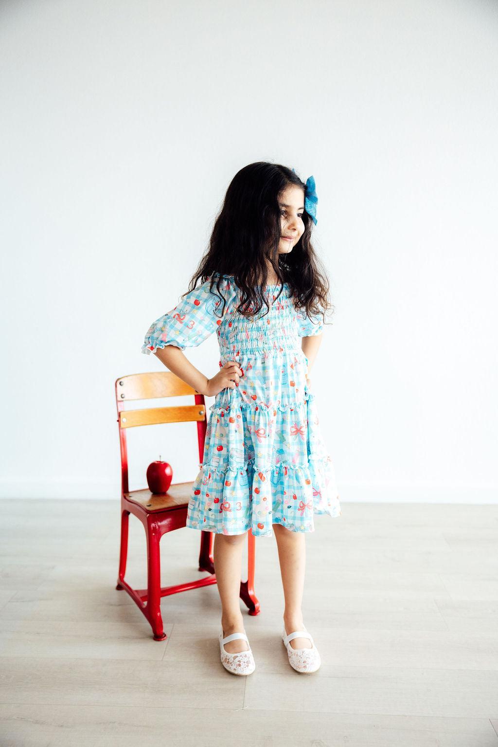 Honor Roll Smocked Ruffle Dress by Mila & Rose ® at Everetts Place