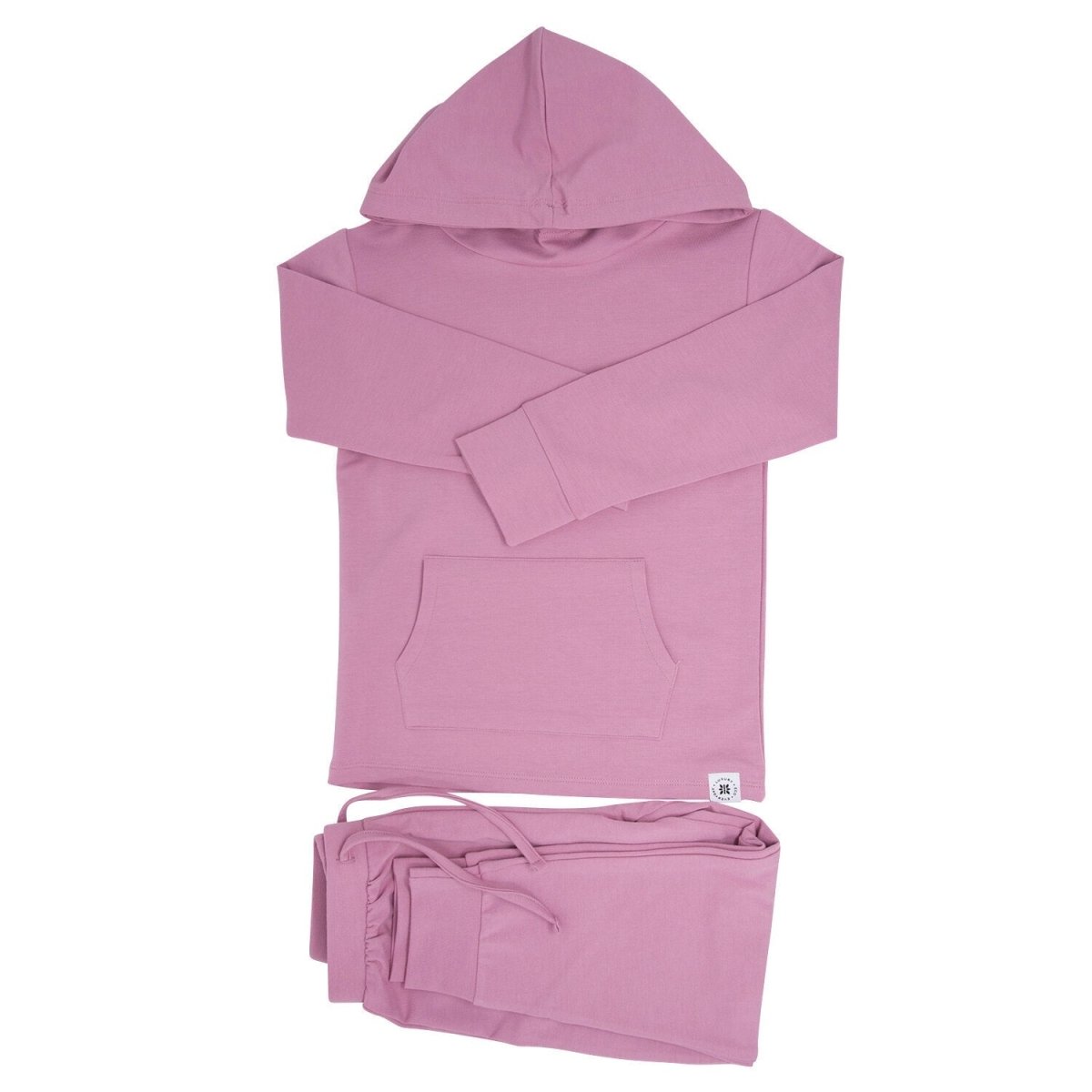 Hooded Jogger Set - Sleeve, Hood, Pocket, Pink, Hoodie | Everetts Place