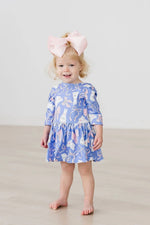 Mila & Rose ® Hop, Skip & Twirl 3/4 Sleeve Twirl Bodysuit - 
