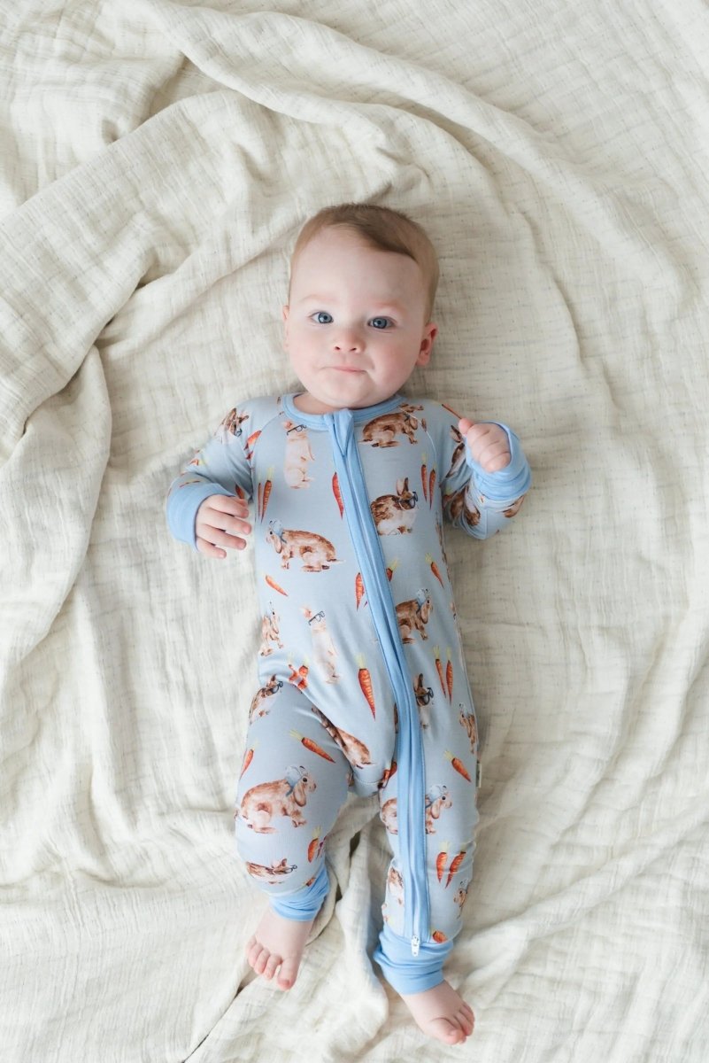 Little Joy Co. Hoppy Dudes Bamboo Zippy Pajamas - Everetts Place Boutique - 