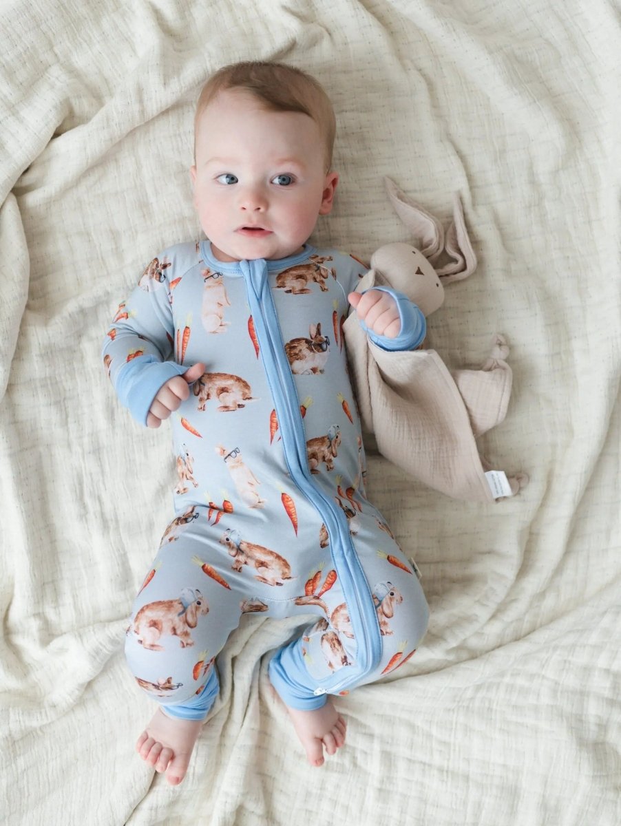 Little Joy Co. Hoppy Dudes Bamboo Zippy Pajamas - Everetts Place Boutique - 