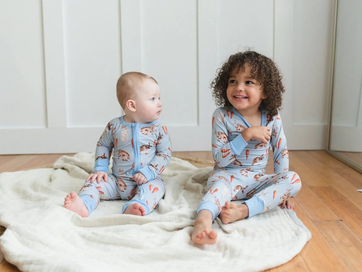 Little Joy Co. Hoppy Dudes Bamboo Zippy Pajamas - Everetts Place Boutique - 