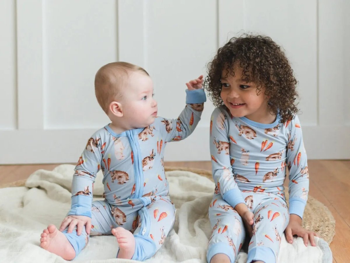 Little Joy Co. Hoppy Dudes Bamboo Zippy Pajamas - Everetts Place Boutique - 