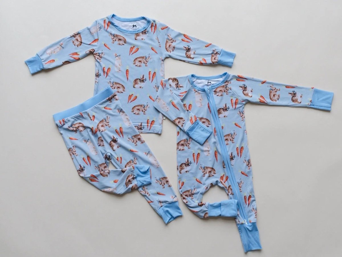 Little Joy Co. Hoppy Dudes Bamboo Zippy Pajamas - Everetts Place Boutique - 