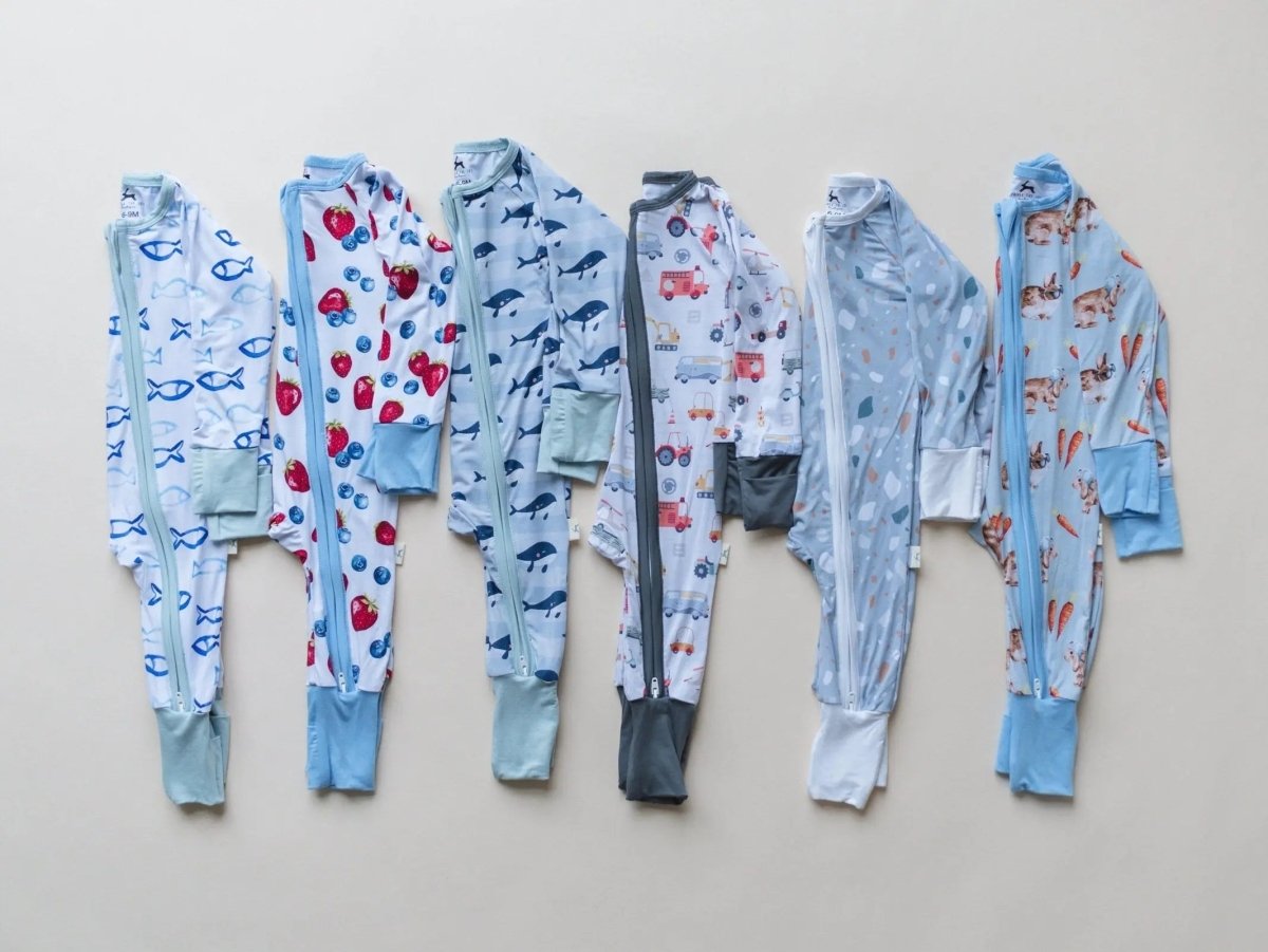 Little Joy Co. Hoppy Dudes Bamboo Zippy Pajamas - Everetts Place Boutique - 