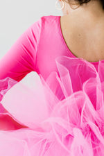 Mila & Rose ® Hot Pink 3/4 Tutu Leotard for Girls Dance Class Playtime - Everetts Place Boutique - 