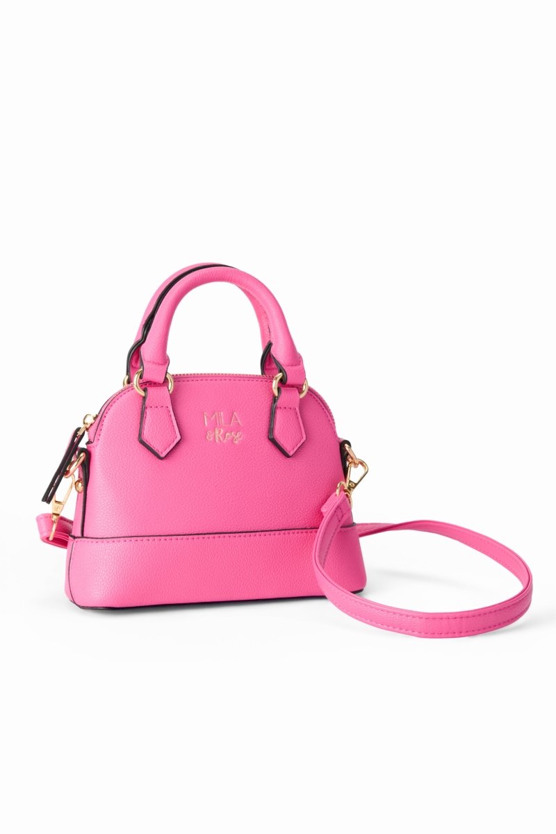 Mila & Rose ® Hot Pink Girls Crossbody Purse Vegan PU Leather Kids - Everetts Place Boutique - 
