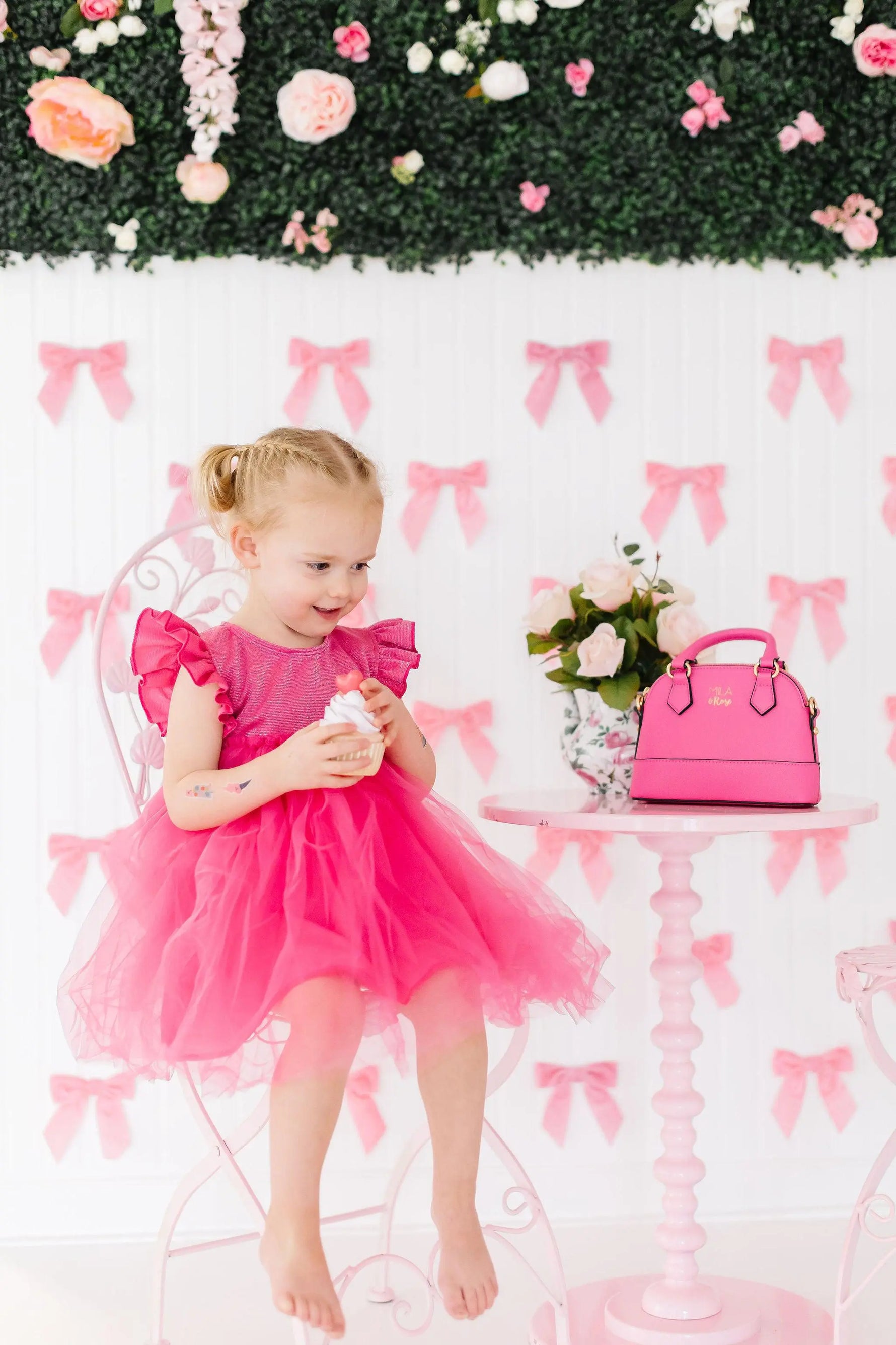 Mila & Rose ® Hot Pink Shimmer Tutu Dress For Girls Twirl Party Wear - Apparel & Accessories > Clothing > Dresses Shimmer Tutu Dress