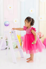 Mila & Rose ® Hot Pink Shimmer Tutu Dress For Girls Twirl Party Wear - Apparel & Accessories > Clothing > Dresses Shimmer Tutu Dress