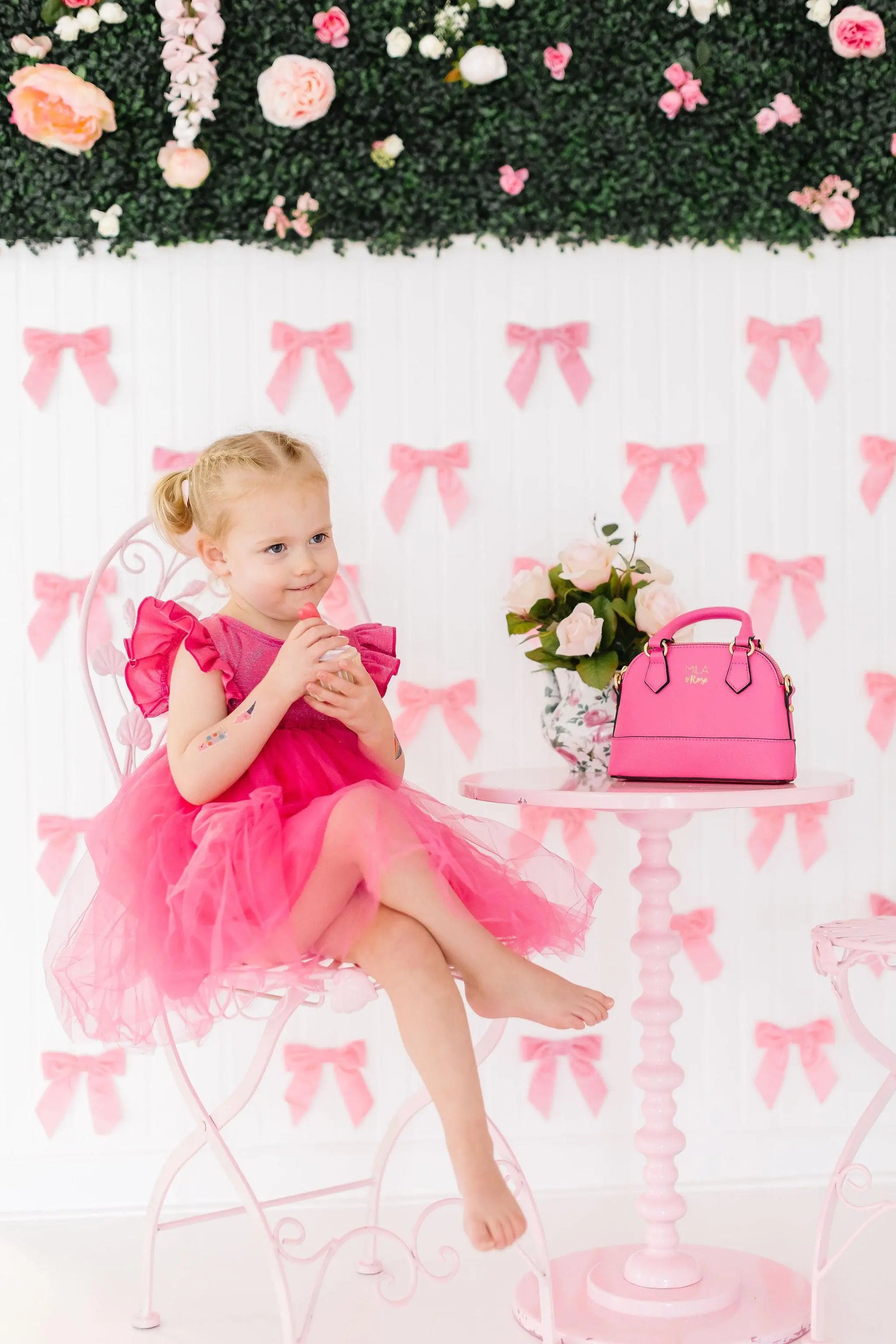 Mila & Rose ® Hot Pink Shimmer Tutu Dress For Girls Twirl Party Wear - Apparel & Accessories > Clothing > Dresses Shimmer Tutu Dress