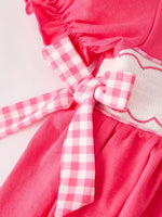 Rylee Faith Designs Hot Pink Smocked Church Bishop Christening Dress for Baby Girls - Apparel & Accessories > Clothing > One-Pieces Dress
