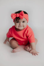 Three Little Tots Hot Pink Summer Waffle Set - 