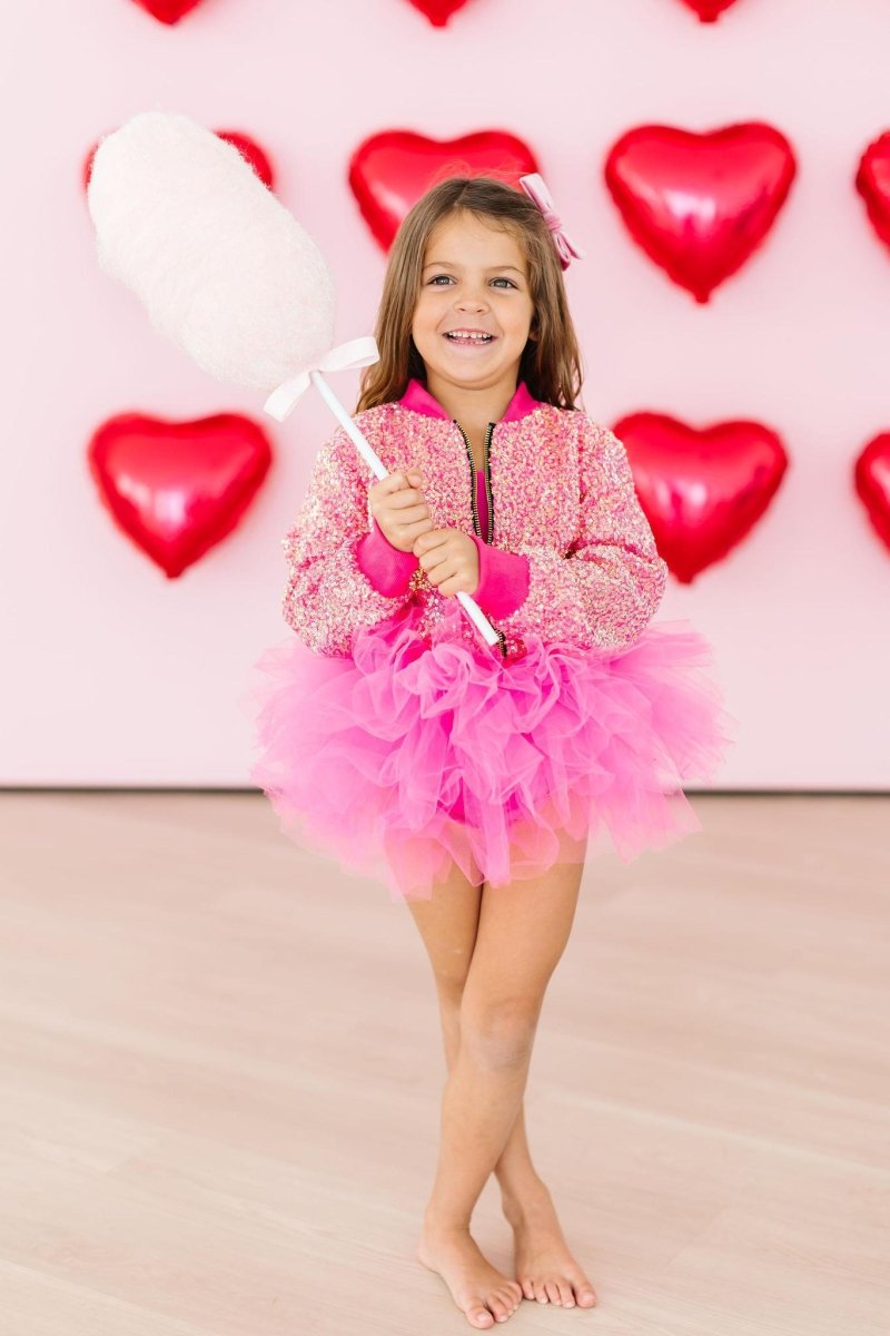 Mila & Rose ® Hot Pink Tank Tutu Leotard for Girls Dance Class Birthday - Everetts Place Boutique - 