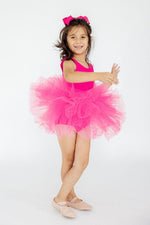 Mila & Rose ® Hot Pink Tank Tutu Leotard for Girls Dance Class Birthday - Everetts Place Boutique - 