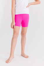 Mila & Rose ® Hot Pink Twirl Shorts For Girls High Waisted Layering - Everetts Place Boutique - 