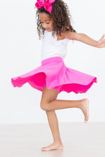 Mila & Rose ® Hot Pink Twirl Skort With Attached Shorts For Girls - Everetts Place Boutique - 