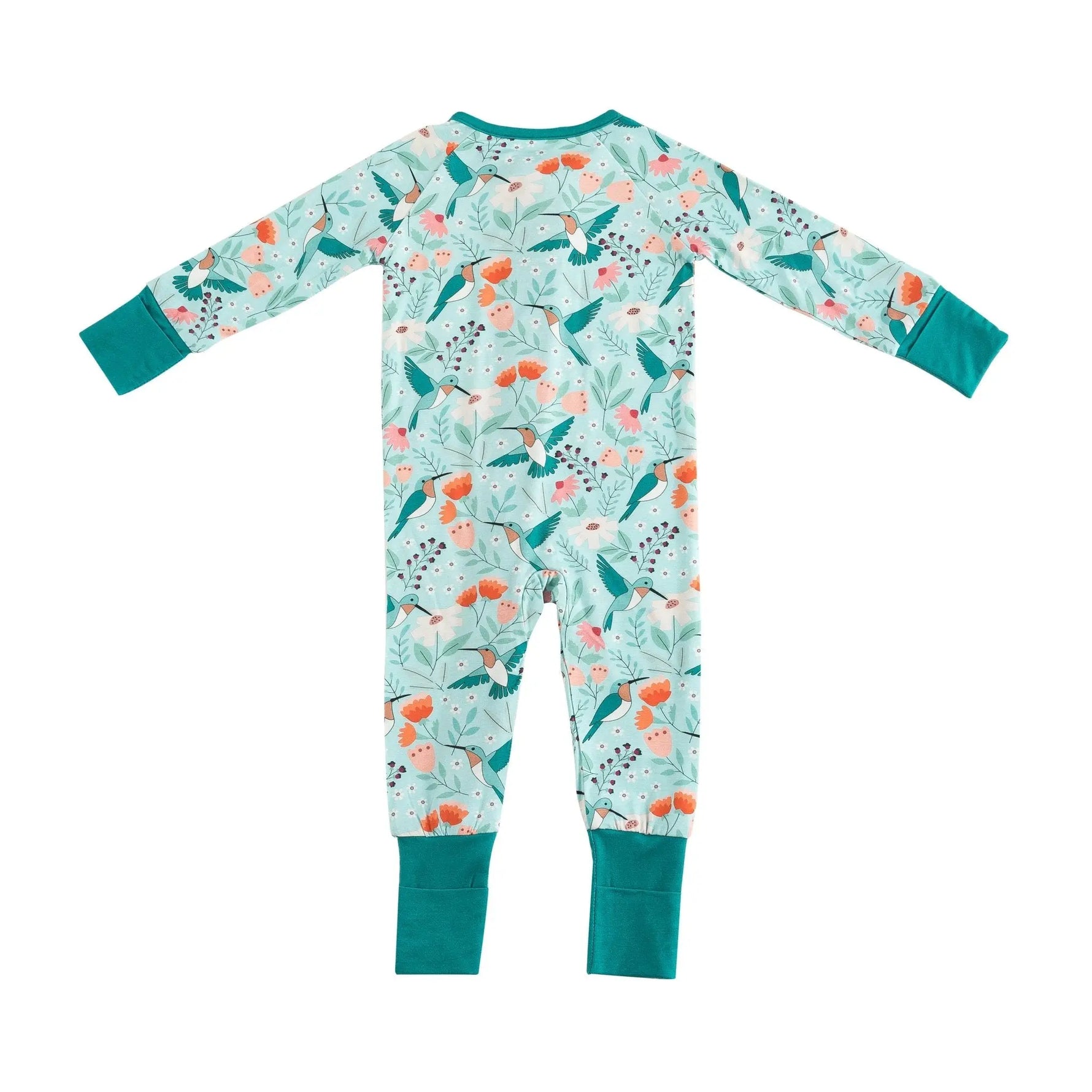Dreamlet Dreamlet Hummingbird Bloom Convertible Zip Footies Baby - Apparel & Accessories > Clothing > Baby & Toddler Clothing > Baby & Toddler Sleepwear Convertible Zip Footies