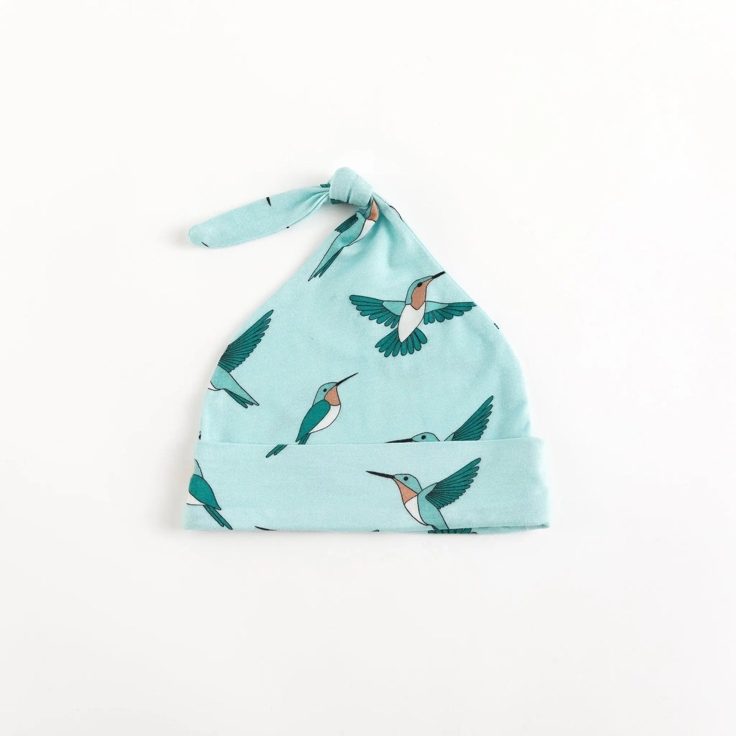 Dreamlet Hummingbird Knotted Baby Hat Soft Bamboo Blend For 0 To 6M - Apparel & Accessories > Clothing > Baby & Toddler Clothing > Baby & Toddler Sleepwear Knotted Hats