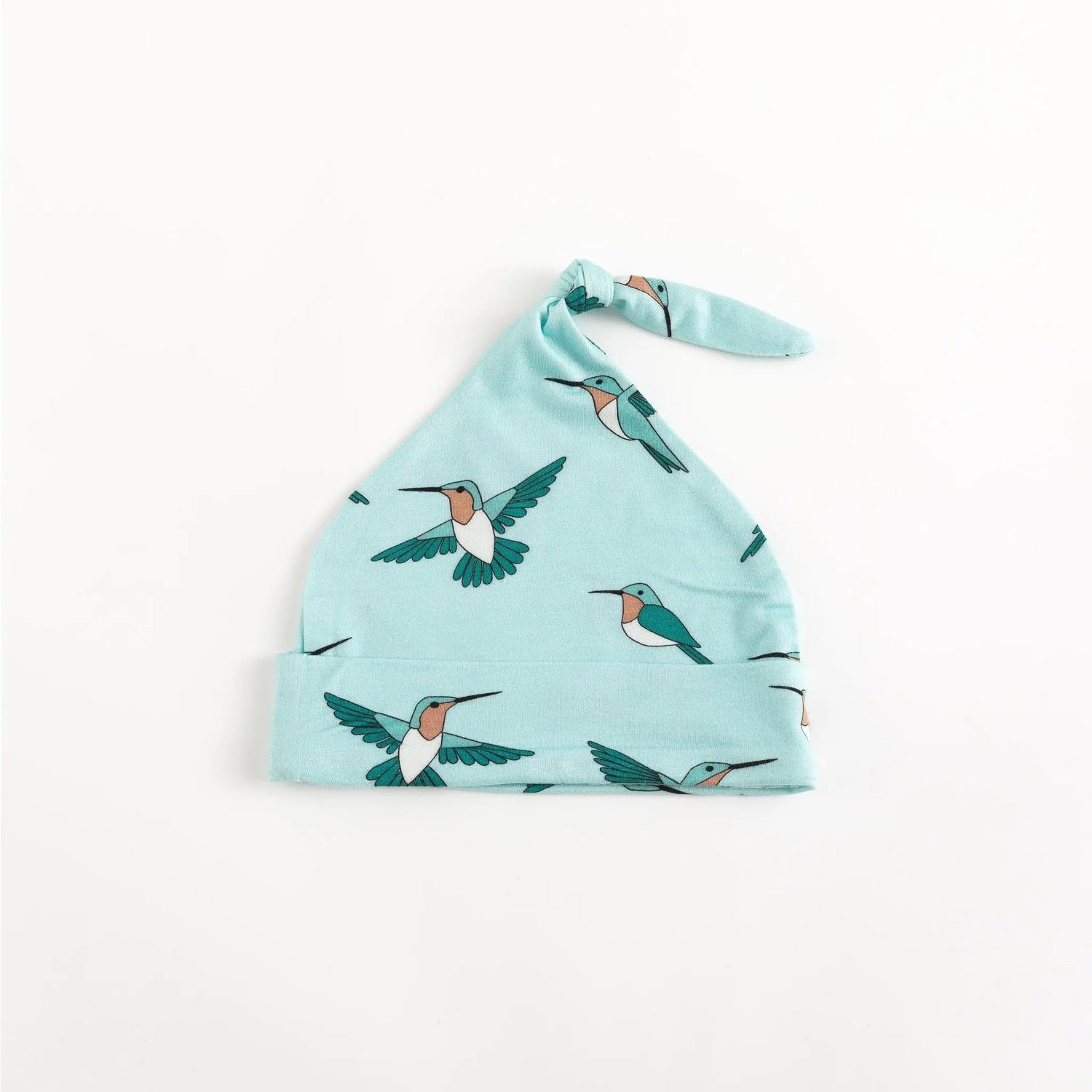 Dreamlet Hummingbird Knotted Baby Hat Soft Bamboo Blend For 0 To 6M - Apparel & Accessories > Clothing > Baby & Toddler Clothing > Baby & Toddler Sleepwear Knotted Hats