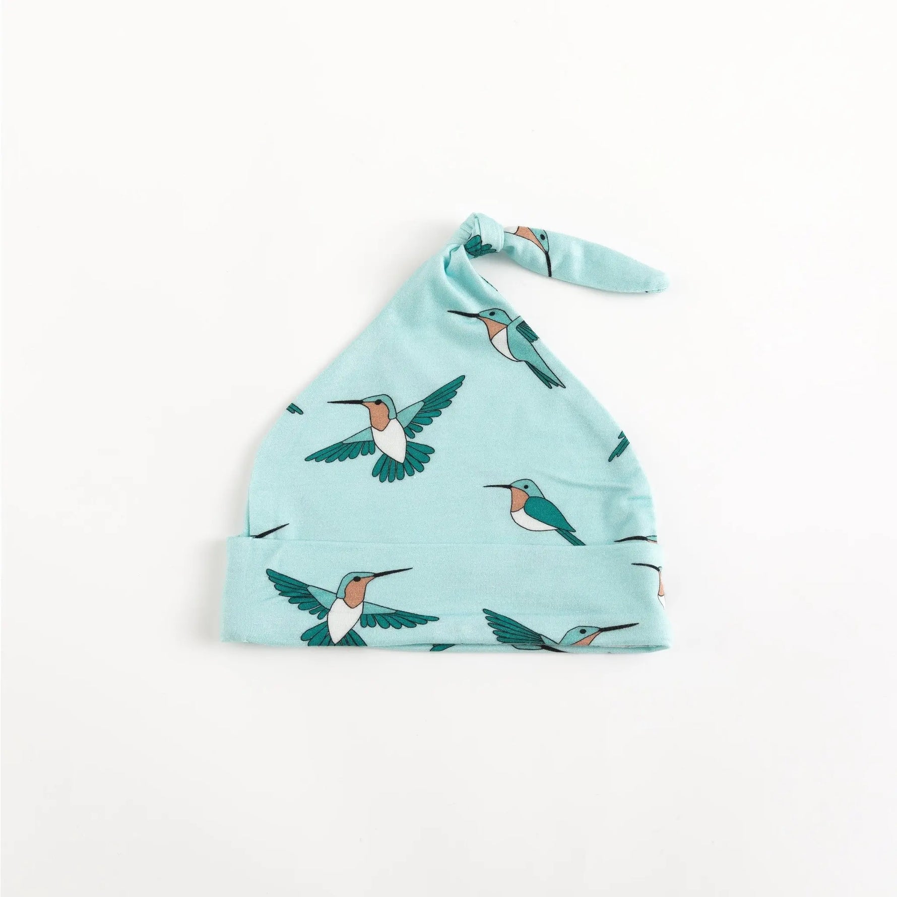 Dreamlet Hummingbird Knotted Baby Hat Soft Bamboo Blend For 0 To 6M - Apparel & Accessories > Clothing > Baby & Toddler Clothing > Baby & Toddler Sleepwear Knotted Hats