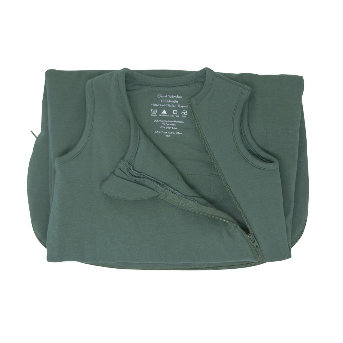 Sweet Bamboo Hunter Green Baby Sleep Sack 1.5 TOG 0 To 9 Months 30in - Everetts Place Boutique - 