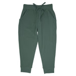 Sweet Bamboo Hunter Green Slacker Pant Bamboo Comfort Ankle Pockets - Everetts Place Boutique - 