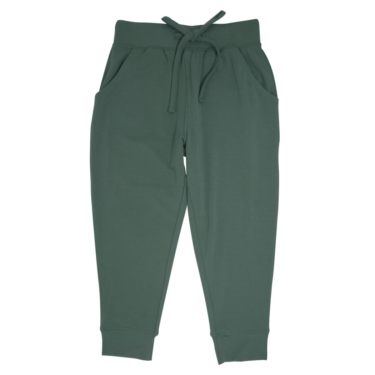 Sweet Bamboo Hunter Green Slacker Pant Bamboo Comfort Ankle Pockets - Everetts Place Boutique - 