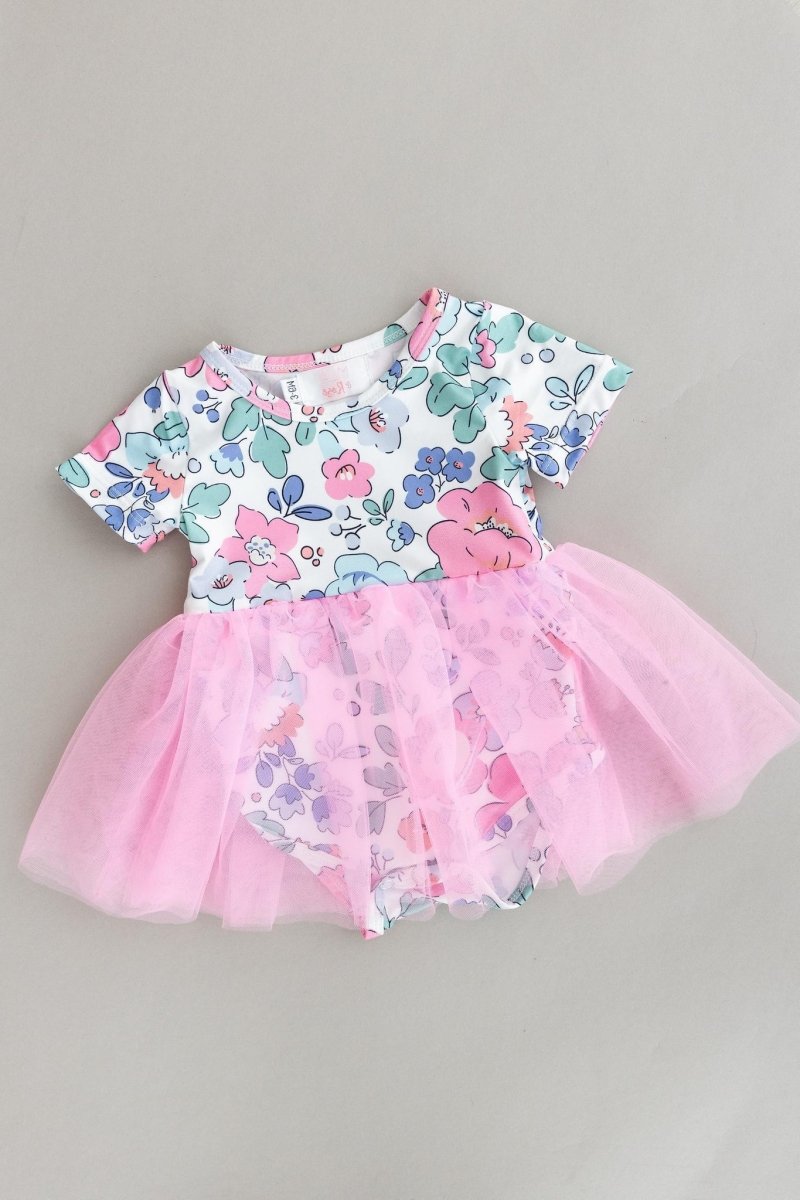Mila & Rose ® Hydrangea Tutu Bodysuit Baby Outfit On Sale For Girls - Everetts Place Boutique - 