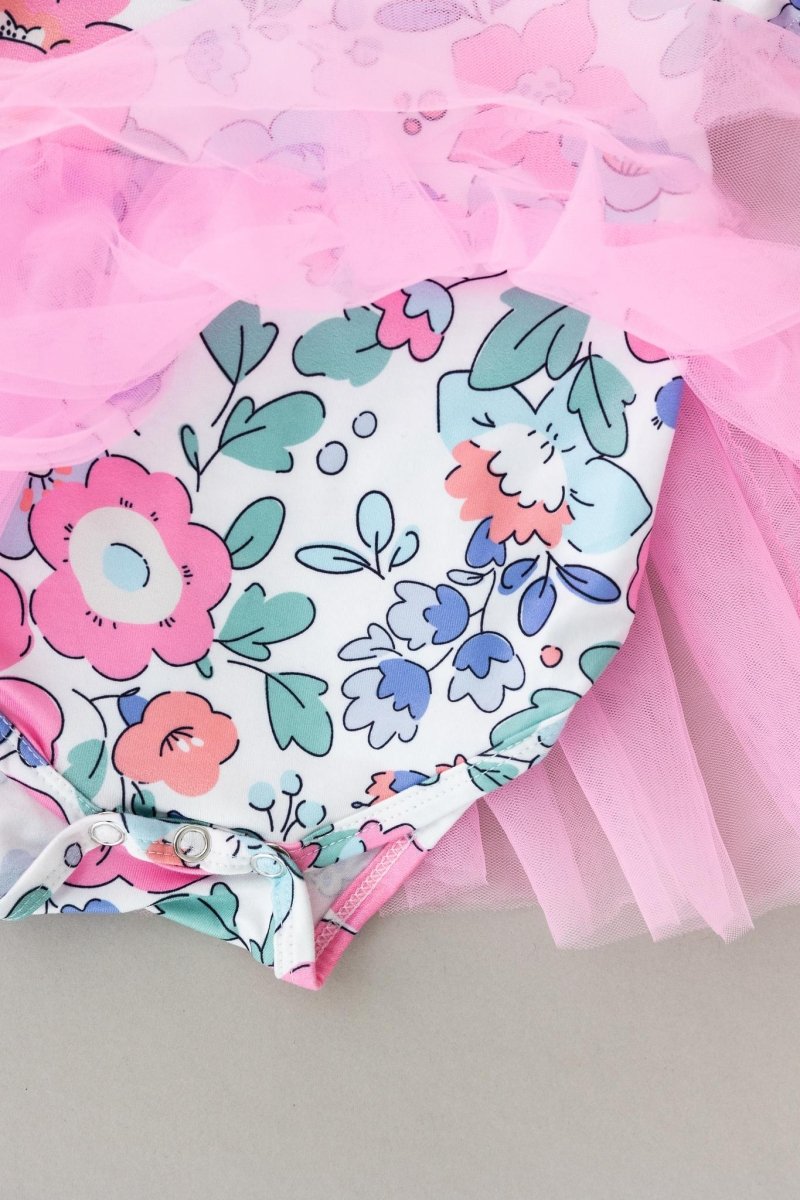 Mila & Rose ® Hydrangea Tutu Bodysuit Baby Outfit On Sale For Girls - Everetts Place Boutique - 