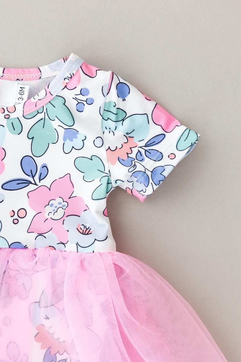 Mila & Rose ® Hydrangea Tutu Bodysuit Baby Outfit On Sale For Girls - Everetts Place Boutique - 