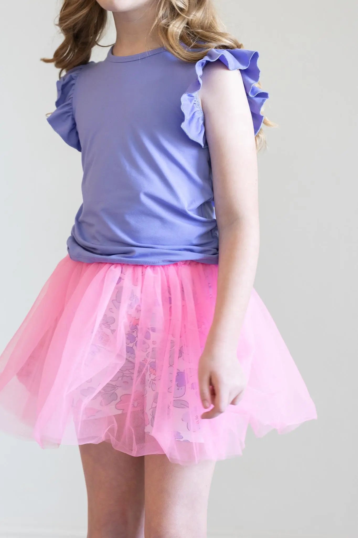 Mila & Rose ® Hydrangea Tutu Shorts for Girls High Waisted Playwear - Apparel & Accessories > Clothing > Shorts Tutu Shorts