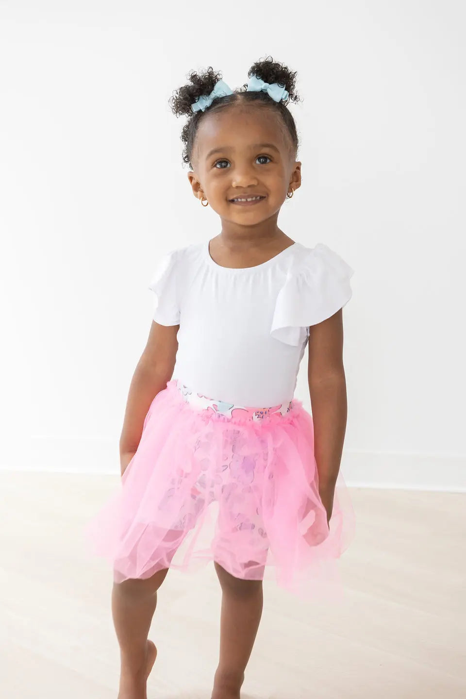 Mila & Rose ® Hydrangea Tutu Shorts for Girls High Waisted Playwear - Apparel & Accessories > Clothing > Shorts Tutu Shorts