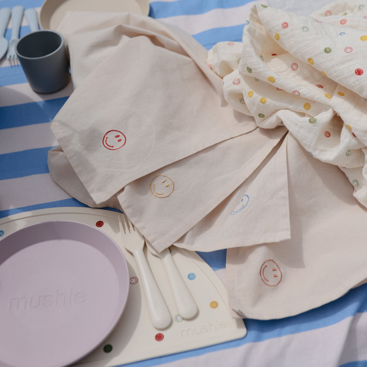 Thoughtful First Solids Dinnerware Cutlery Set by Mushie