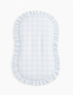 Blue Checkered Ruffle Baby Lounger Cover by Little Mae & Co at Everetts Place