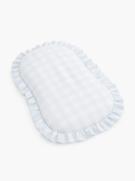 Blue Checkered Ruffle Baby Lounger Cover by Little Mae & Co at Everetts Place