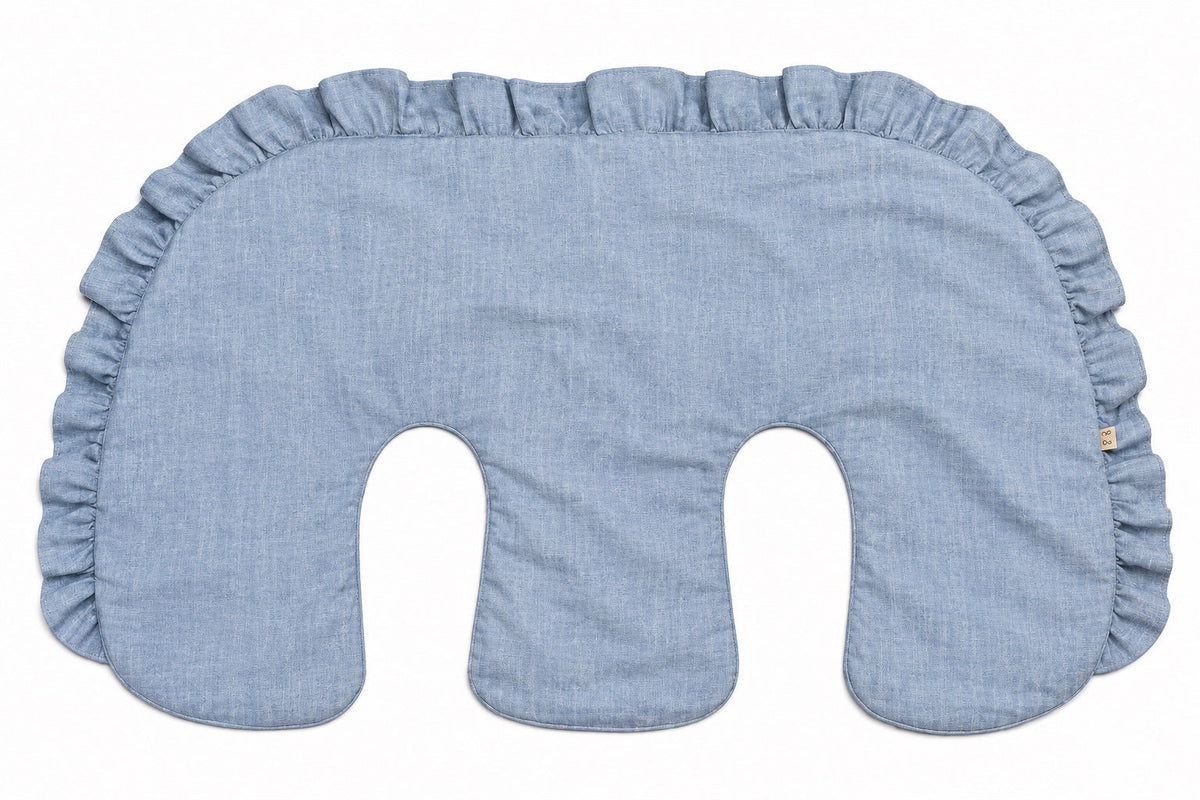 Ruffle Twins Nursing Pillow Cover by Little Mae & Co