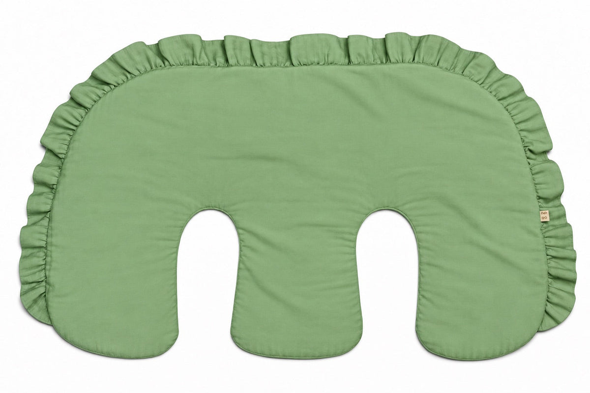 Ruffle Twins Nursing Pillow Cover by Little Mae & Co