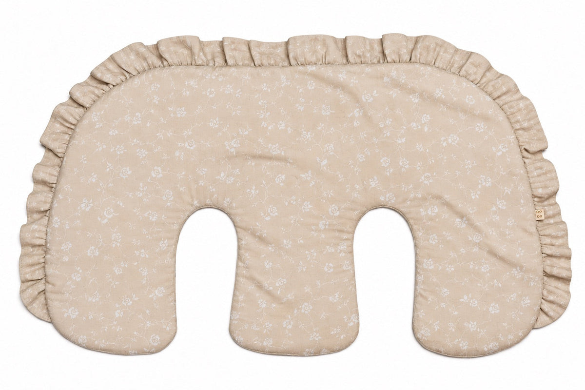 Ruffle Twins Nursing Pillow Cover by Little Mae & Co