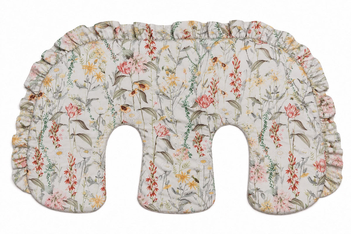 Ruffle Twins Nursing Pillow Cover by Little Mae & Co