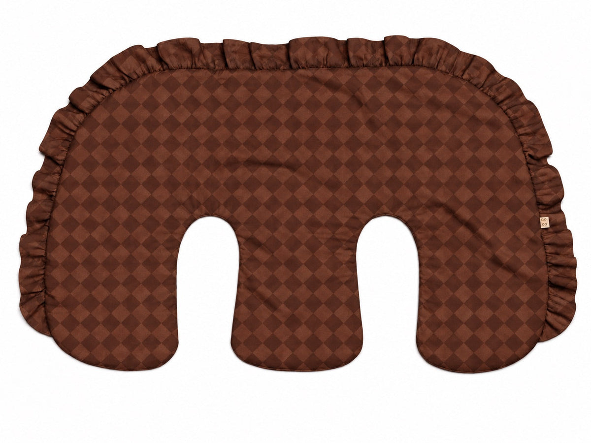 Ruffle Twins Nursing Pillow Cover by Little Mae & Co