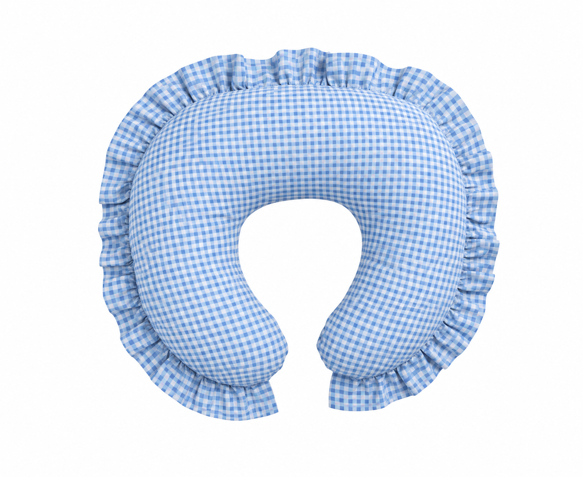 Cotton Nursing Pillow Cover - Ruffle by Little Mae & Co