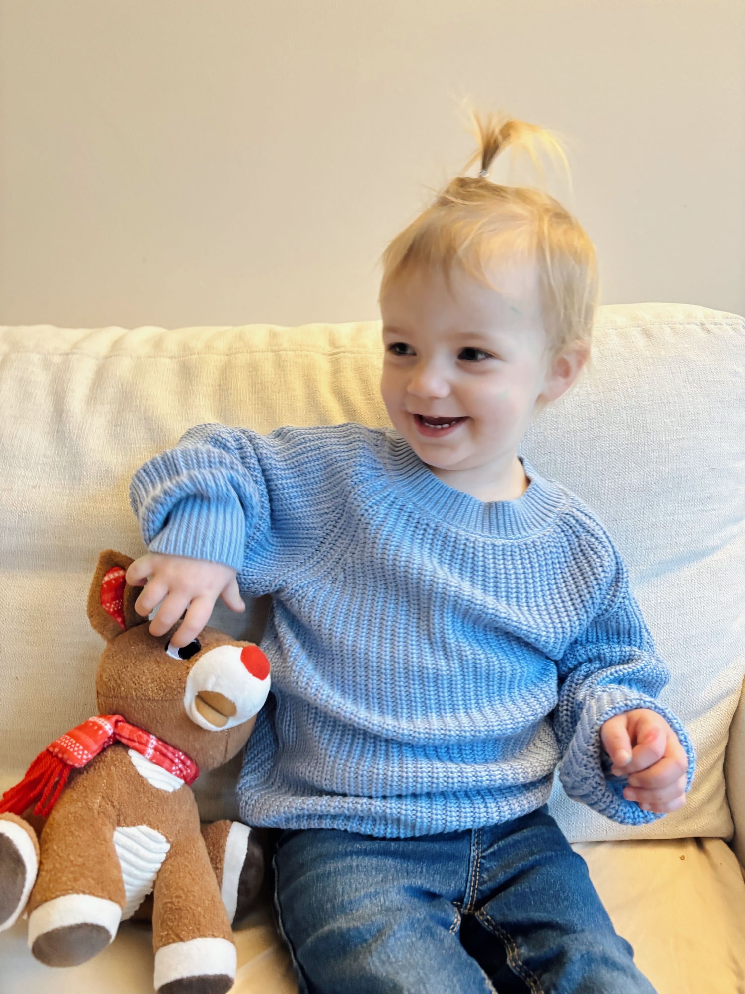 Bamboo Cotton Chunky Knit Sweater - Cozy for Kids
