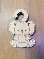 Baby Closet Size Dividers – Cute Elephant Design for Easy Sorting by Rayn’s Tiny Stitches