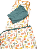 My First Zoo Trip-Toddler Bamboo Blanket – Soft, Warm & Reversible by Rayn’s Tiny Stitches