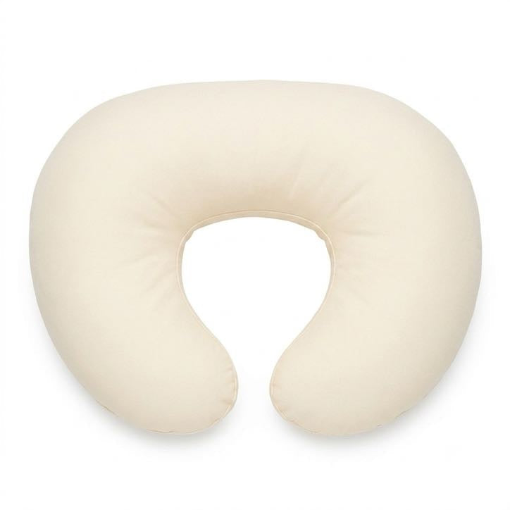 Cream Ruffle Nursing Pillow Cover by Little Mae & Co