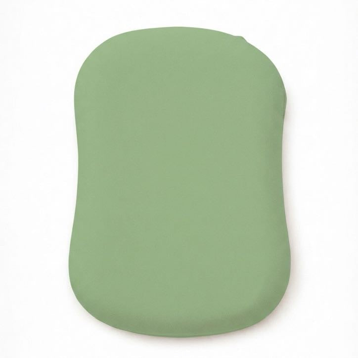 Green Ruffle Baby Lounger Cover by Little Mae & Co